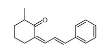 2-cinnamylidene-6-methylcyclohexan-1-one Structure