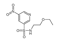 N-(2-ethoxyethyl)-5-nitropyridine-3-sulfonamide Structure