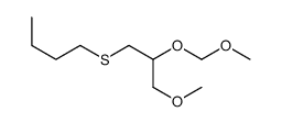 1-[3-methoxy-2-(methoxymethoxy)propyl]sulfanylbutane结构式