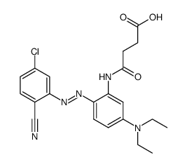 4-[[2-[(5-chloro-2-cyanophenyl)azo]-5-(diethylamino)phenyl]amino]-4-oxobutyric acid picture