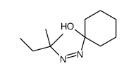 1-(2-methylbutan-2-yldiazenyl)cyclohexan-1-ol结构式