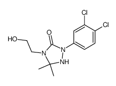 2-(3,4-dichloro-phenyl)-4-(2-hydroxy-ethyl)-5,5-dimethyl-[1,2,4]triazolidin-3-one结构式