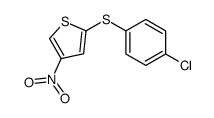 2-(4-chlorophenyl)sulfanyl-4-nitrothiophene结构式