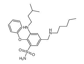 3-(3-Methyl-butylamino)-5-pentylaminomethyl-2-phenoxy-benzenesulfonamide Structure