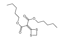 dipentyl 2-(1,3-dithietan-2-ylidene)propanedioate结构式