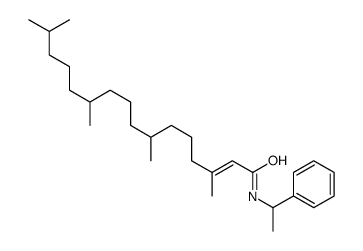 3,7,11,15-tetramethyl-N-(1-phenylethyl)hexadec-2-enamide结构式