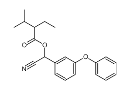 [cyano-(3-phenoxyphenyl)methyl] 2-ethyl-3-methylbutanoate结构式