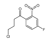 4-chloro-1-(4-fluoro-2-nitrophenyl)butan-1-one结构式