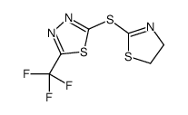 2-(4,5-dihydro-1,3-thiazol-2-ylsulfanyl)-5-(trifluoromethyl)-1,3,4-thiadiazole Structure