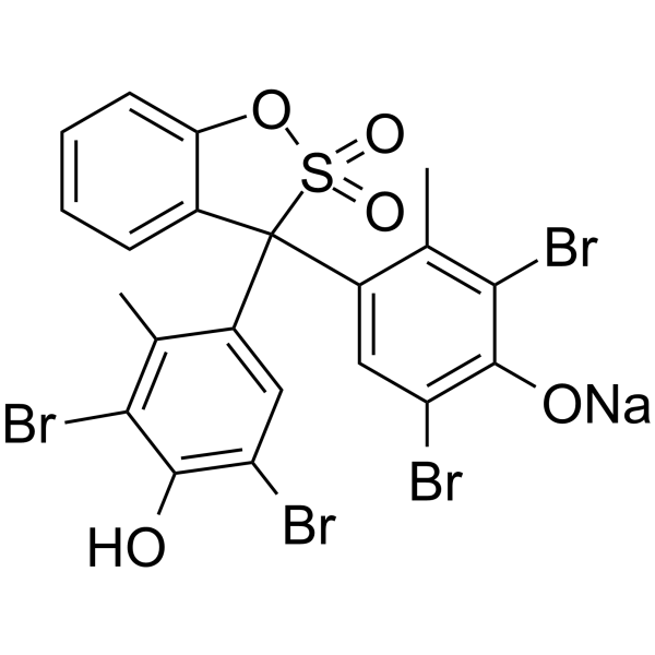 Bromcresol green sodium structure