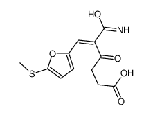 5-carbamoyl-6-(5-methylsulfanylfuran-2-yl)-4-oxohex-5-enoic acid Structure