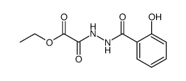 [N'-(2-Hydroxy-benzoyl)-hydrazino]-oxo-acetic acid ethyl ester结构式