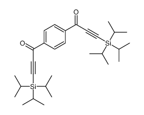 3-tri(propan-2-yl)silyl-1-[4-[3-tri(propan-2-yl)silylprop-2-ynoyl]phenyl]prop-2-yn-1-one结构式