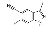 6-fluoro-3-iodo-2H-indazole-5-carbonitrile Structure