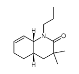 cis-1,2,3,4,4a,5,6,8a-Octahydro-3,3-dimethyl-1-(1-propyl)-chinol-2-on结构式