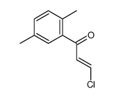 3-chloro-1-(2,5-dimethylphenyl)prop-2-en-1-one结构式