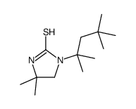 4,4-Dimethyl-1-(1,1,3,3-tetramethylbutyl)-2-imidazolidinethione结构式