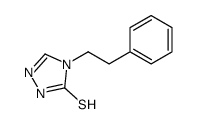 4-(2-phenylethyl)-1H-1,2,4-triazole-5-thione结构式