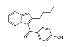 (2-butyl-indolizin-3-yl)-(4-hydroxy-phenyl)-methanone结构式