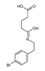 5-[2-(4-bromophenyl)ethylamino]-5-oxopentanoic acid Structure