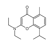 2-(diethylamino)-5-methyl-8-propan-2-ylchromen-4-one Structure