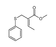methyl 2-(phenylsulfanylmethyl)but-2-enoate结构式