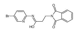 N-(5-bromopyridin-2-yl)-3-(1,3-dioxoisoindol-2-yl)propanamide Structure