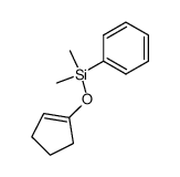 1-(dimethylphenylsiloxy)-1-cyclopentene Structure