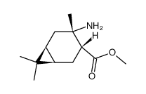 methyl (1R,3R,4S,6S)-4-amino-4,7,7-trimethylbicyclo[4.1.0]heptane-3-carboxylate结构式