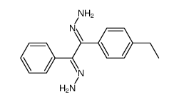 (1-(4-ethylphenyl)-2-phenylethane-1,2-diylidene)bis(hydrazine) Structure