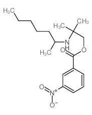 [2-(heptan-2-ylamino)-2-methyl-propyl] 3-nitrobenzoate结构式
