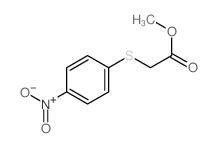 Acetic acid,2-[(4-nitrophenyl)thio]-, methyl ester structure