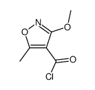 3-methoxy-5-methyl-isoxazole-4-carbonyl chloride结构式