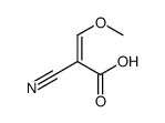 2-cyano-3-methoxyprop-2-enoic acid结构式