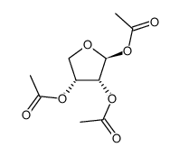 1,2,3-tri-O-acetyl-β-D-erythrofuranose Structure