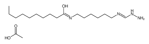 acetic acid,N-[6-(hydrazinylmethylideneamino)hexyl]decanamide结构式