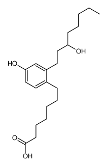 7-[4-hydroxy-2-(3-hydroxyoctyl)phenyl]heptanoic acid结构式