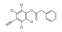 (2,3,5,6-tetrachloro-4-cyanophenyl) 2-phenylacetate Structure