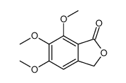 5,6,7-trimethoxy-3H-2-benzofuran-1-one结构式