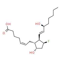11-fluoro-11-deoxyprostaglandin F2alpha Structure