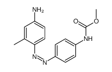 methyl N-[4-[(4-amino-2-methylphenyl)diazenyl]phenyl]carbamate Structure