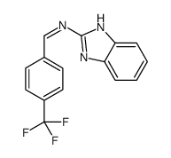 N-(1H-benzimidazol-2-yl)-1-[4-(trifluoromethyl)phenyl]methanimine结构式
