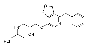 1-[(4-benzyl-6-methyl-1,3-dihydrofuro[3,4-c]pyridin-7-yl)oxy]-3-(propan-2-ylamino)propan-2-ol,hydrochloride Structure