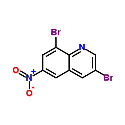 3,8-Dibromo-6-nitroquinoline structure