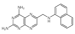 2,4-Pteridinediamine, 6-((1-naphthalenylamino)-methyl)- structure