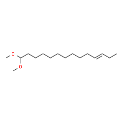(E)-14,14-Dimethoxy-3-tetradecene structure