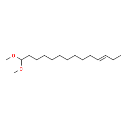 (E)-14,14-Dimethoxy-3-tetradecene Structure