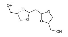 2,2'-methylenebis-(1,3-dioxolane-4-methanol)结构式