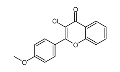 3-chloro-2-(4-methoxyphenyl)chromen-4-one Structure