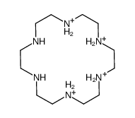 7,16-diaza-1,4,10,13-tetrazoniacyclooctadecane Structure